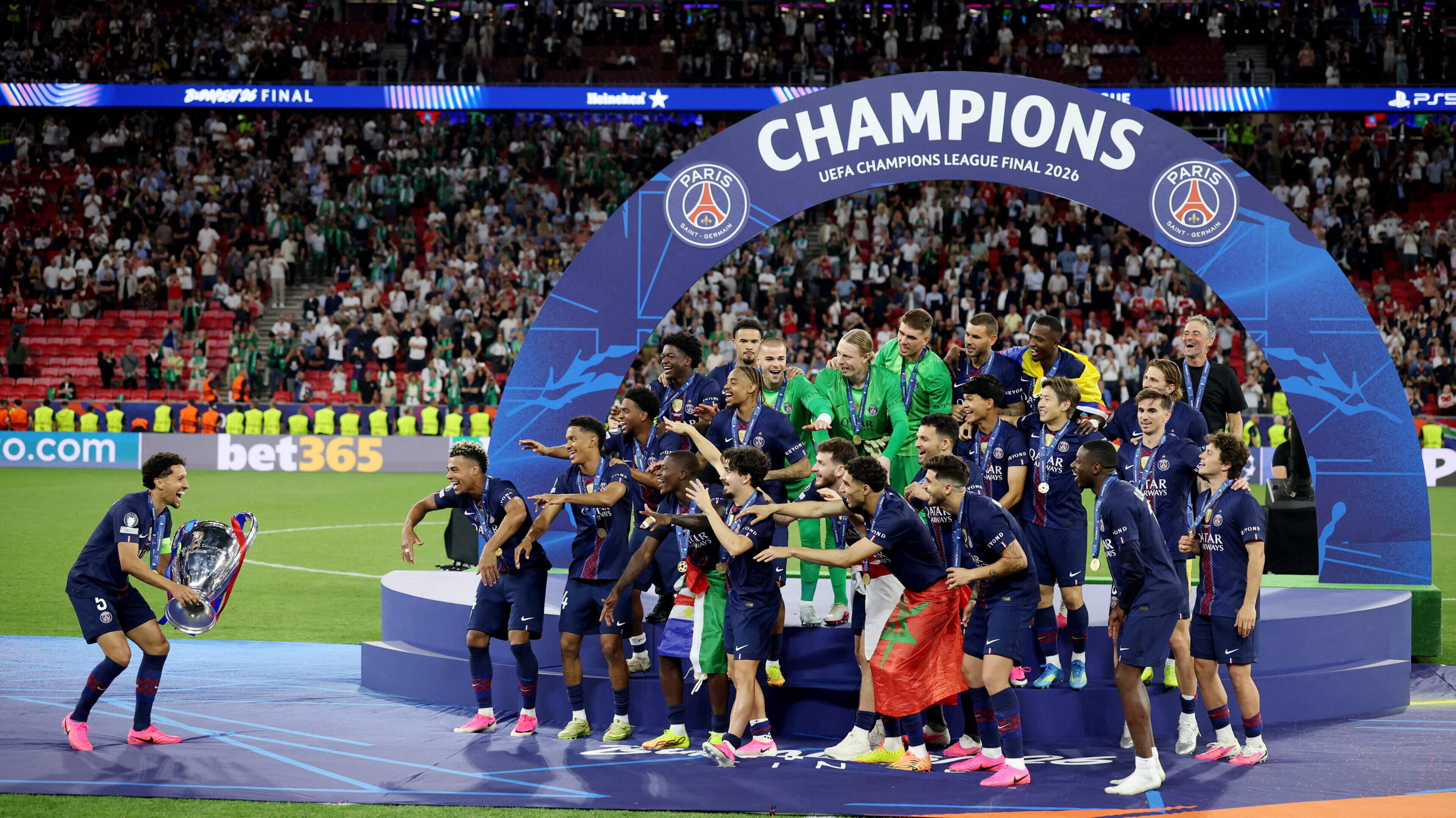 Agony for Arsenal as Paris Saint-Germain win Champions League final after penalty shoot-out